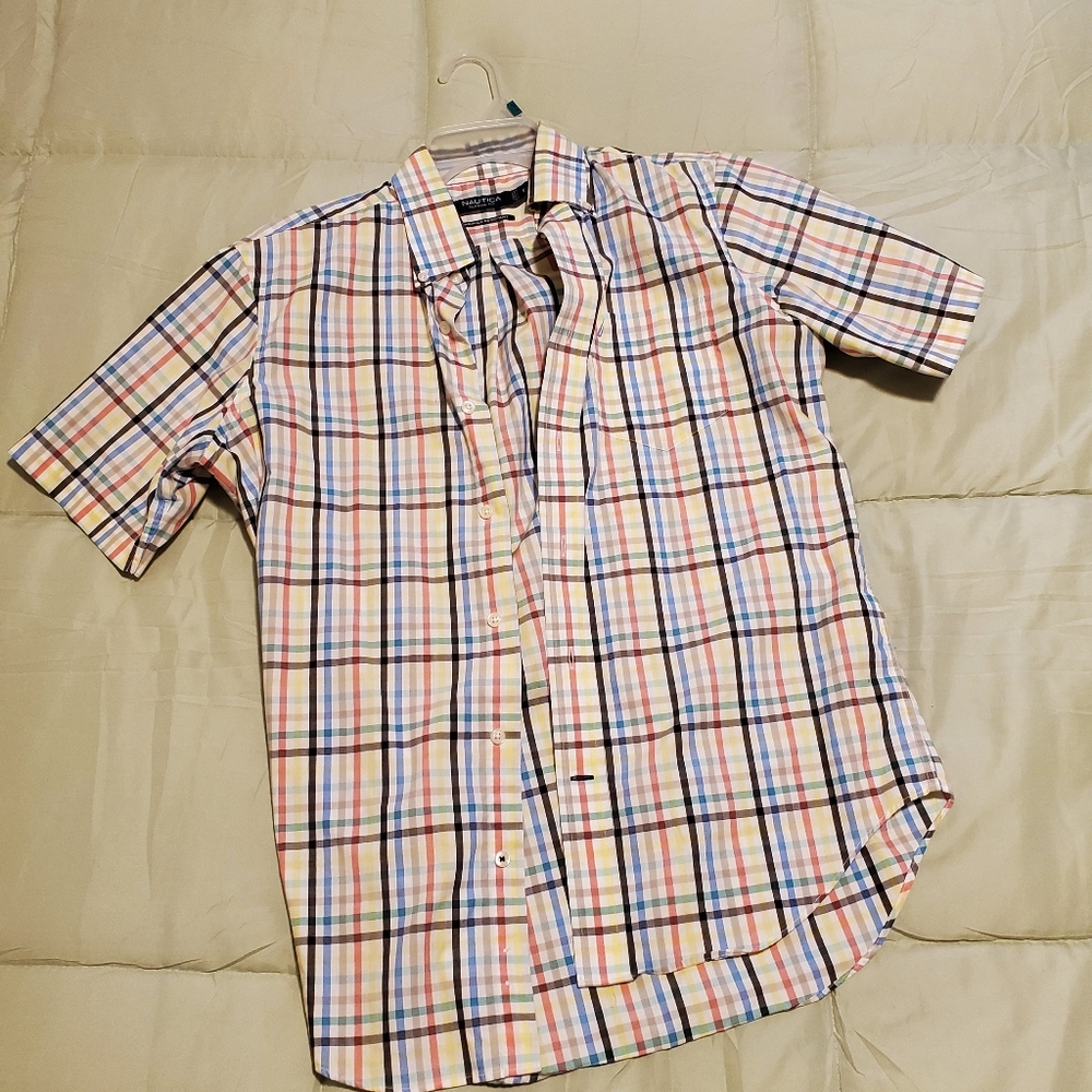 Mens S Nautica Classic Fit Button Up